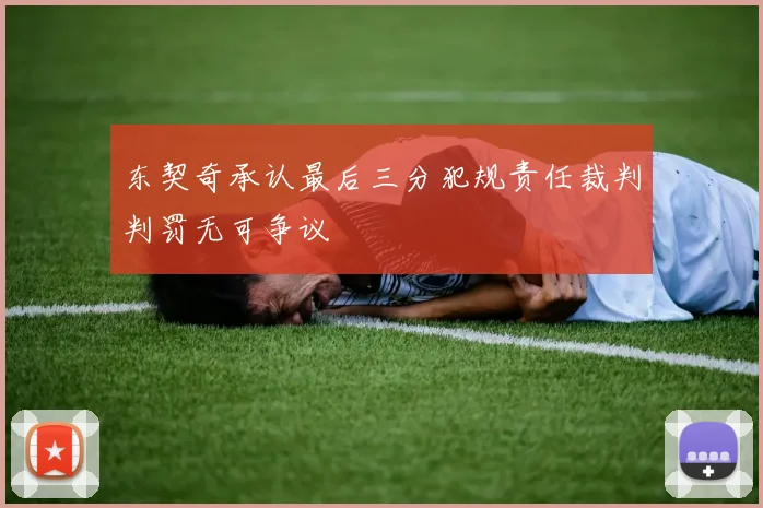 东契奇承认最后三分犯规责任裁判判罚无可争议